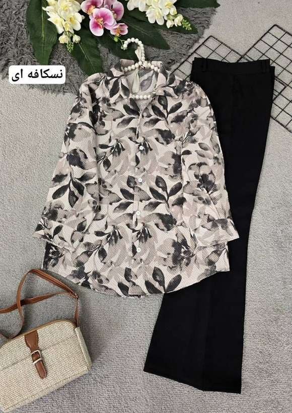شومیز زنانه طرحدار پفکی