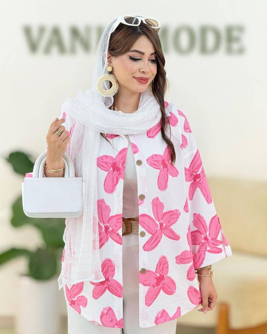شومیز زنانه طرحدار پفکی